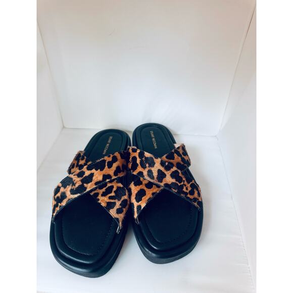 Stuart Weitzman Shoes  Elodie Cross Lug Slide Sandal In Leopard Print size 7 - Picture 2 of 7